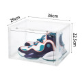 Sustainable Folding Stocked Rectangle Clear Plastic Shoe Box Storage